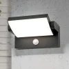 LED buiten wandlamp Ginger, sensor, antraciet, IP54