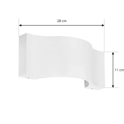 LED buiten wandlamp Jace, wit