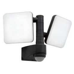 LED buiten wandlamp Jaro, sensor, tweelamps
