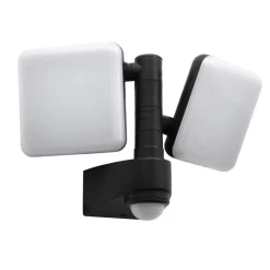 LED buiten wandlamp Jaro, sensor, tweelamps