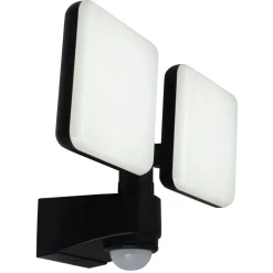 LED buiten wandlamp Jaro, sensor, tweelamps
