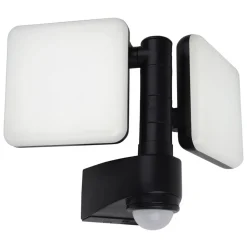 LED buiten wandlamp Jaro, sensor, tweelamps