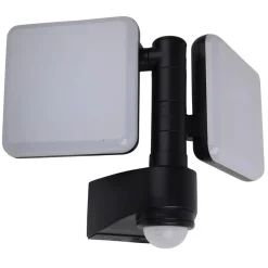 LED buiten wandlamp Jaro, sensor, tweelamps