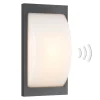LED buiten wandlamp 069LEDSEN, grafiet, sensor