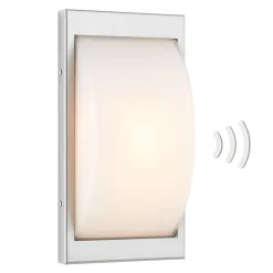 LED buiten wandlamp 068LEDSEN, roestvrij staal, sensor