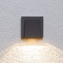 LED buiten wandlamp Marik, antraciet, metaal, IP54