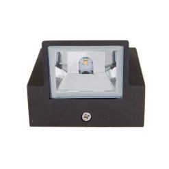 LED buiten wandlamp Marik, antraciet, metaal, IP54