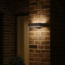 LED buiten wandlamp Monay Square, zwart, IP44