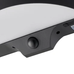 LED buiten wandlamp Monay Round, zwart, IP44