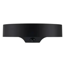 LED buiten wandlamp Monay Round, zwart, IP44