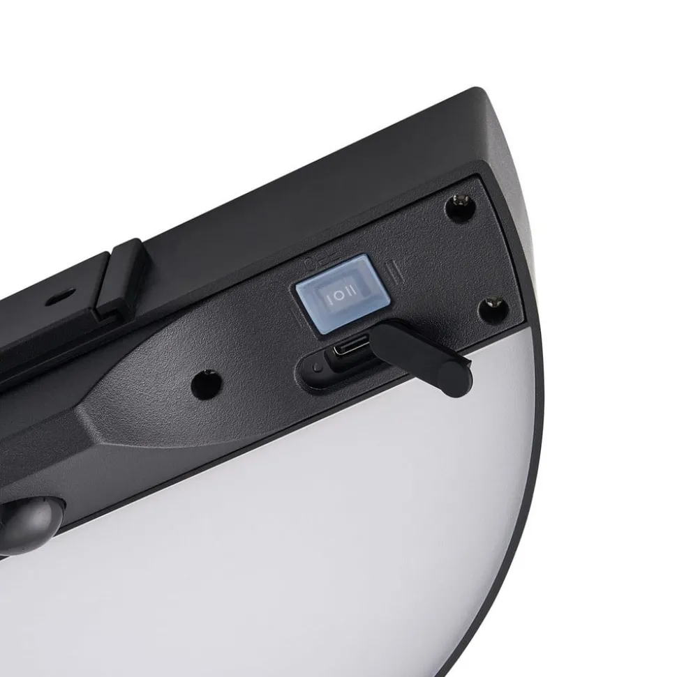 LED buiten wandlamp Monay Round, zwart, IP44