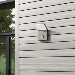 LED buiten wandlamp Nevio, metaal, antraciet, sensor