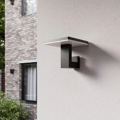 LED buiten wandlamp Olesia, vierkante vorm