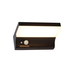 LED buiten wandlamp op zonne-energie 67417BK