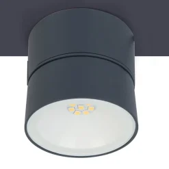 LED buiten wandlamp Trumpet, Ø 9,4 cm