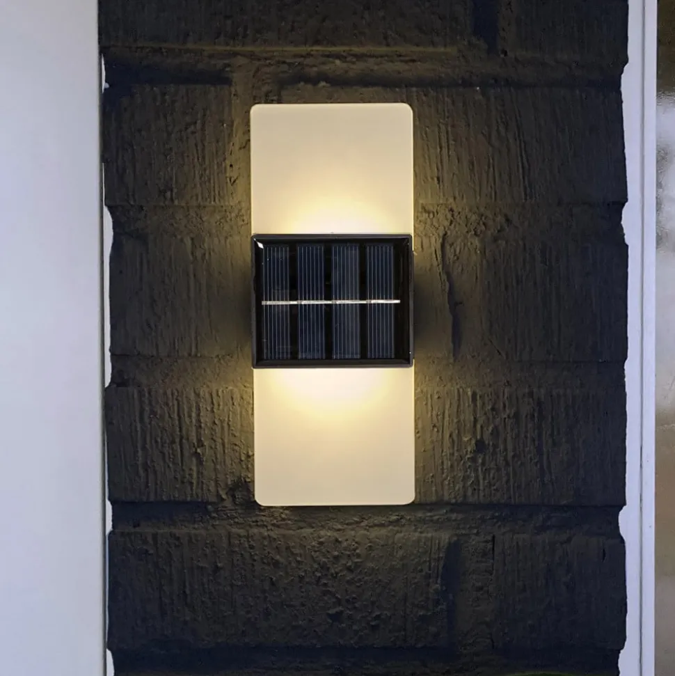 LED buiten wandlamp Wally, 20x8 cm wit mat CCT