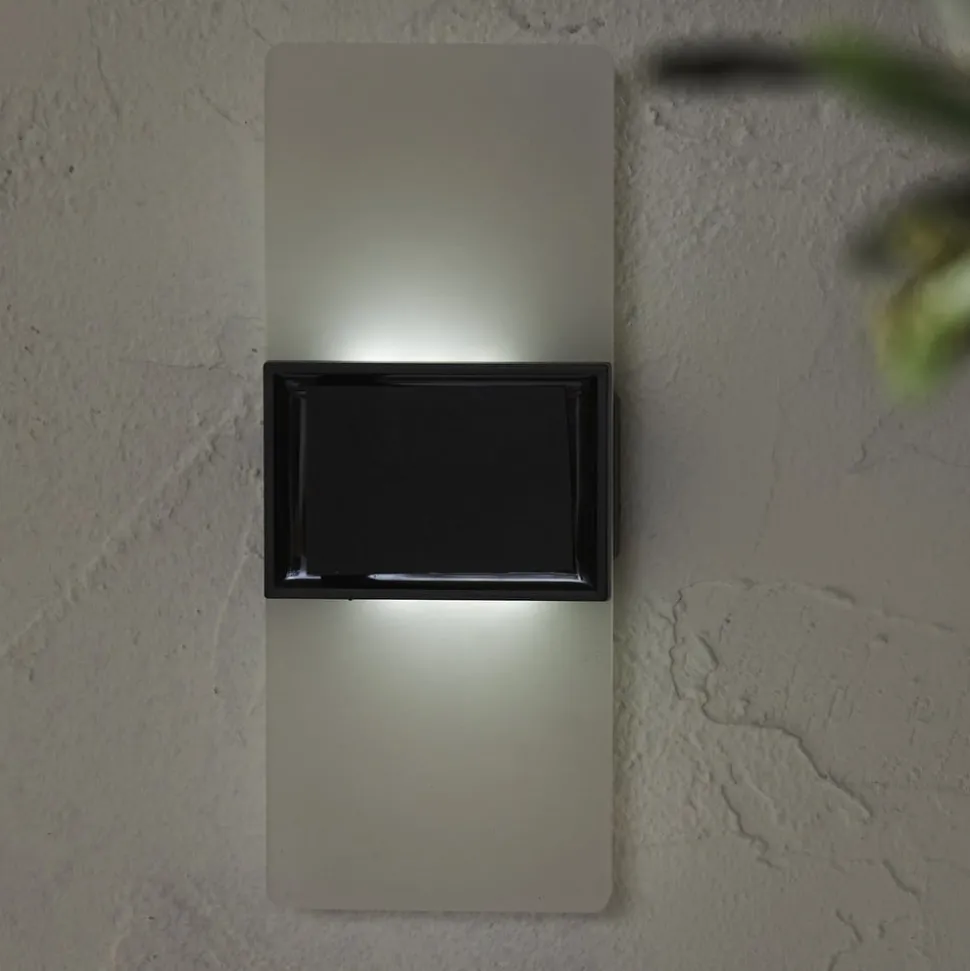 LED buiten wandlamp Wally, 20x8 cm wit mat CCT