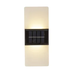 LED buiten wandlamp Wally, 20x8 cm wit mat CCT