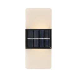 LED buiten wandlamp Wally, 14x6 cm wit mat CCT