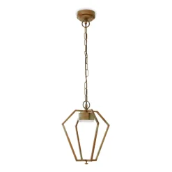 LED buiten-hanglamp Gemstone 3452 messing/opaal