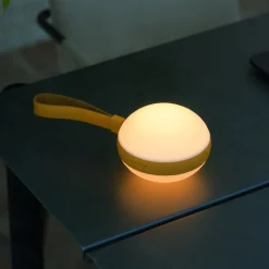 LED buitenlamp Bring to go Ø 12 cm wit/geel