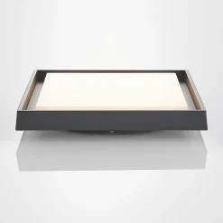 LED buitenplafondlamp Birta, hoekig, 34 cm