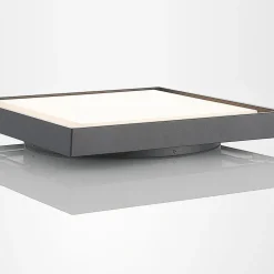 LED buitenplafondlamp Birta, hoekig, 34 cm