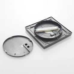 LED buitenplafondlamp Birta, hoekig, 34 cm