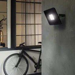 LED buitenspot Faedo 3 in zwart, 50W