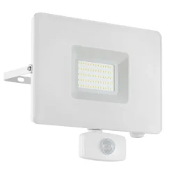 LED buitenspot Faedo 3 met sensor, wit, 50W