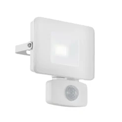 LED buitenspot Faedo 3 met sensor, wit, 10W
