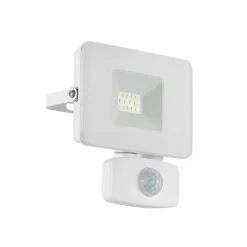 LED buitenspot Faedo 3 met sensor, wit, 10W