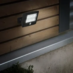 LED buitenspot Kollig met sensor, IP54, zwart