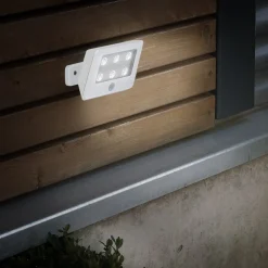 LED buitenspot Kollig met sensor, IP54, wit