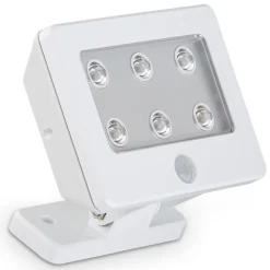 LED buitenspot Kollig met sensor, IP54, wit