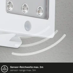 LED buitenspot Kollig met sensor, IP54, wit