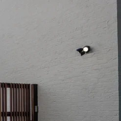 LED buitenspot Shrimp met sensor van aluminium