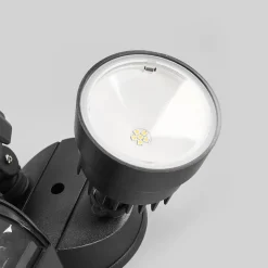 LED buitenspot Shrimp met sensor van kunststof