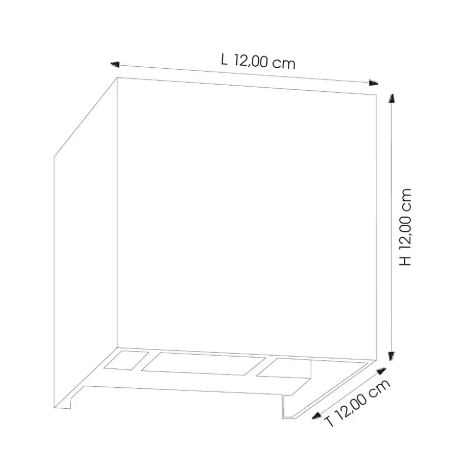 LED buitenwandlamp 9032 up/down antraciet