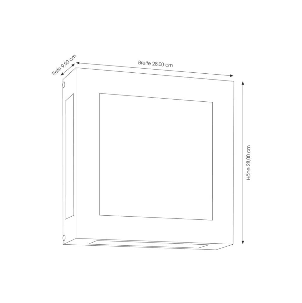 LED buitenwandlamp Aqua Legendo, roestvrijstaal