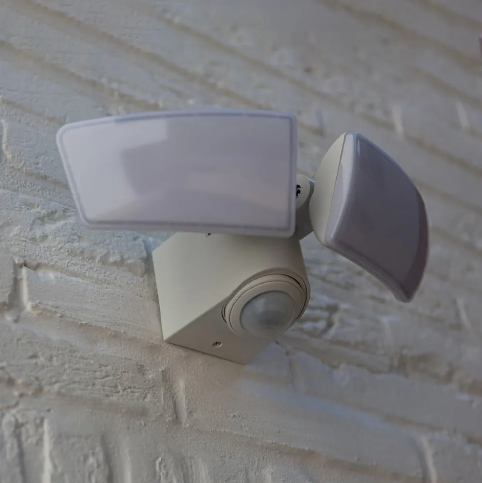 LED buitenwandlamp Artica wit met sensor