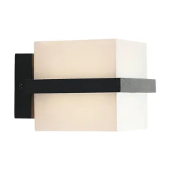 LED buitenwandlamp Auron, kubusvormig