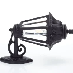 LED buitenwandlamp Bisso Anna E27 zwart