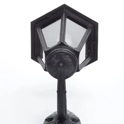 LED buitenwandlamp Bisso Anna E27 zwart