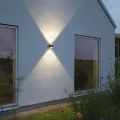 LED buitenwandlamp Bitonto 2-lamps antraciet