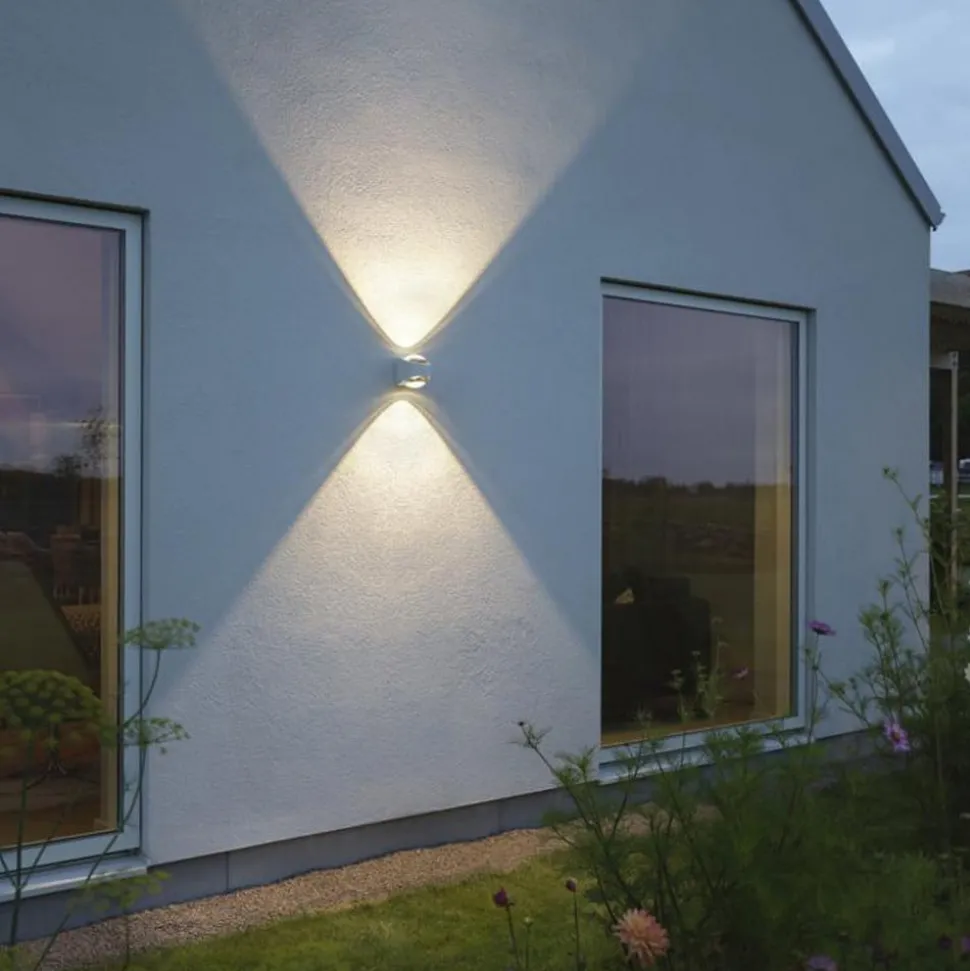 LED buitenwandlamp Bitonto 2-lamps wit