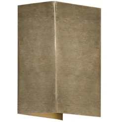 LED buitenwandlamp Cremona 8cm breed van messing