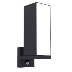 LED buitenwandlamp Cuba, sensor 1-lamp antraciet