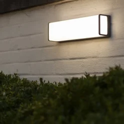 LED buitenwandlamp Doblo, rechthoek, 35cm, 4.000K