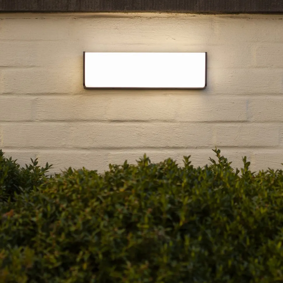 LED buitenwandlamp Doblo, rechthoek, 35cm, 4.000K